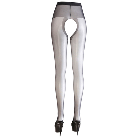 Collants : crotchless tights noir