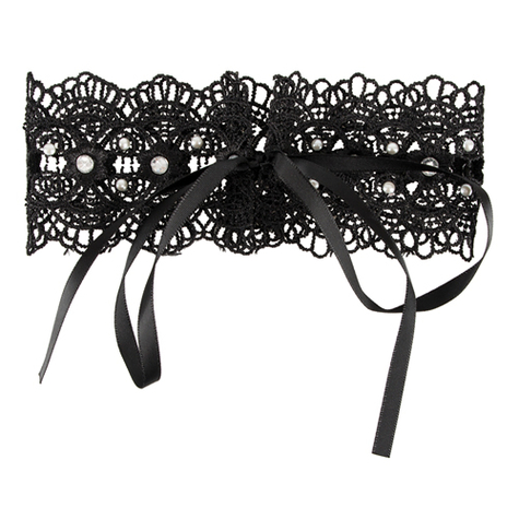 accessoires lingerie : choker with rhinestones
