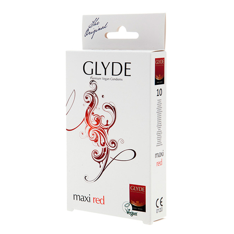 Preservatifs : glyde ultra maxi rouge 10 large condooms