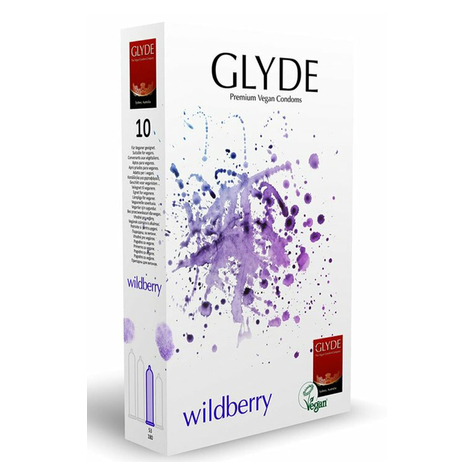 Condoms : Glyde Ultra Wildberry 10 Condoms