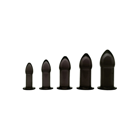 Plug anal : 5 piece anal trainer set noir