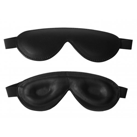 Masque : strict leather padded blindfold
