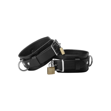 Menottes : strict leather deluxe locking cuffs
