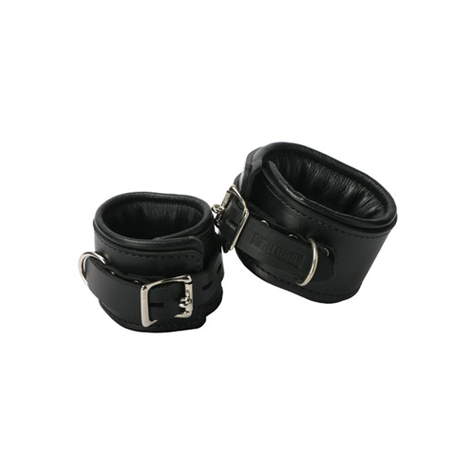Menottes : strict leather padded premium locking wrist restraints
