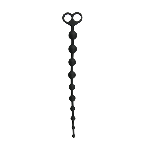 Gode anal : long anal beads noir