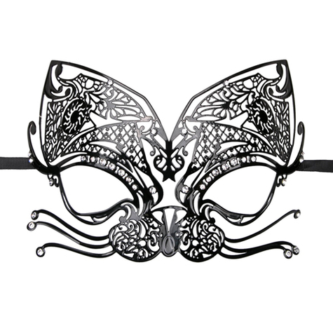 Accessoires lingerie : metal mask noir