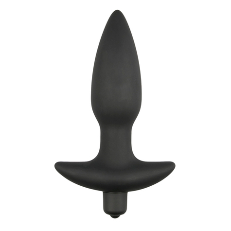 Plug anal : noir silicone perineum tickler