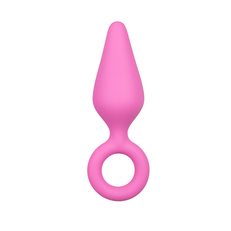 Plug anal : rose buttplugs with pull ring medium