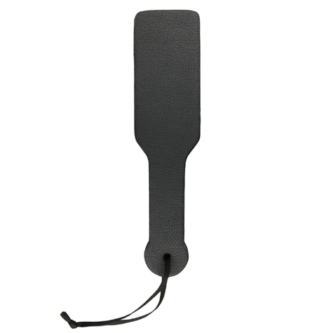 Bâillon gag : noir pu leather paddle