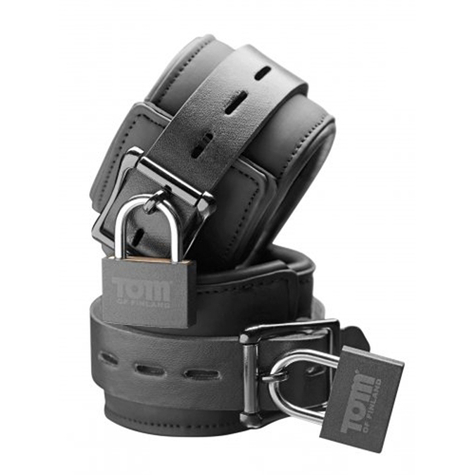 menottes : tom of finland neoprene wrist cuffs w/ locks