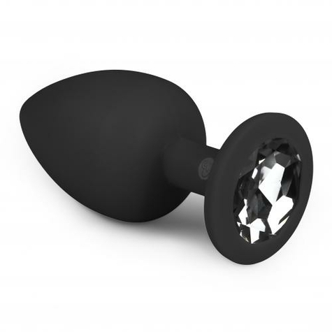 Plug anal : diamond plug large noir