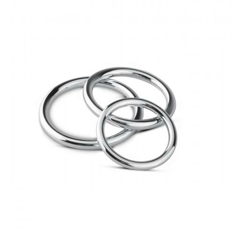 Anneaux cockring : cock/ball ring & glans ring set