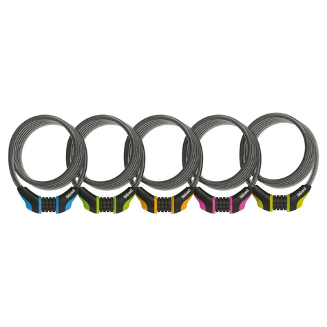 Spiral Cable Lock Combo Onguard Neon