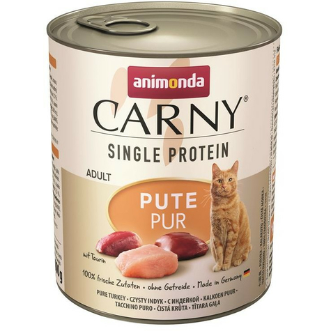 Animonda cat dose carny adulte single protein dinde 800g