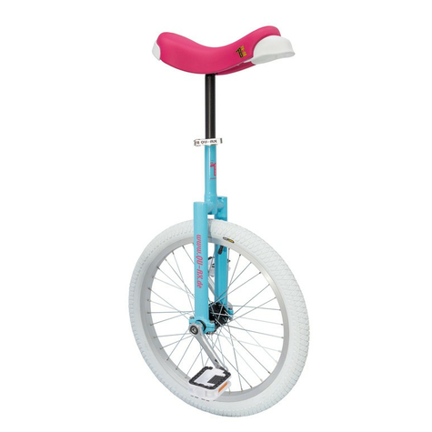 Monocycle qu-ax luxe 20 bleu / rose        