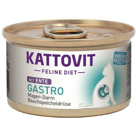 Kattovit Feline Diet Gastro Duck - Gastrointestinal / Abdominal Spit