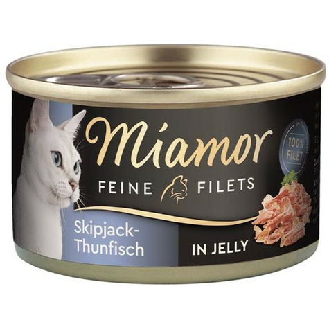 Miamor fine filets de thon listao en gelée 100g