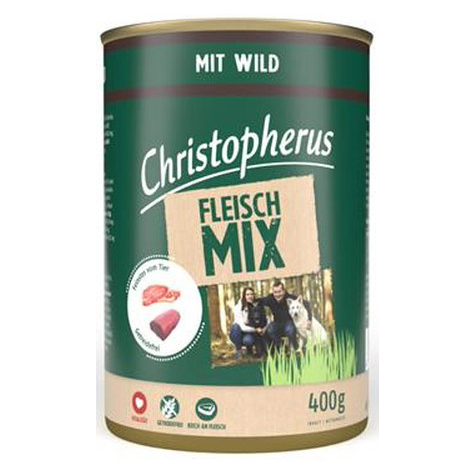 Christopherus meat mix avec game 400g-conserve