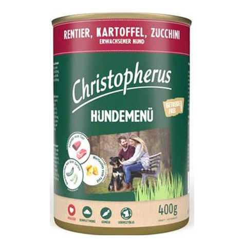 Christopherus Dog Menu -Adult - With Reindeer, Potato,