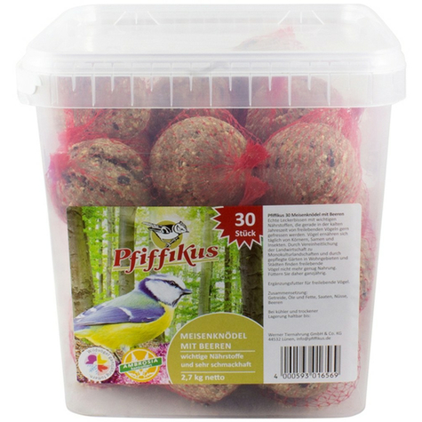 Pfiffikus Titmouse Dumplings W. Berries 30 St.I.E. With Net