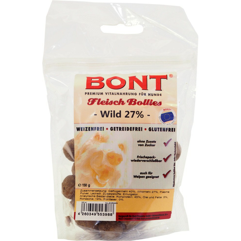 Bont meat-bollies sauvage