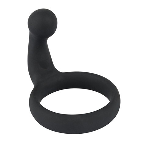 Anneaux cockring : noir velvets cock ring with stimulator