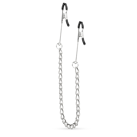 Pinces a seins : long nipple clamps with chain