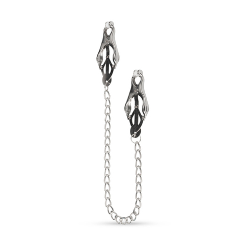 Pinces a seins : japanese clover clamps with chain