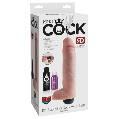 10" squirting cock with balls