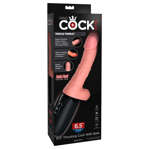 6,5“ thrusting cock with balls