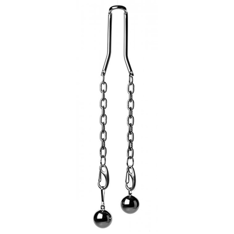 Anneaux cockring : heavy hitch ball stretcher hook with weights