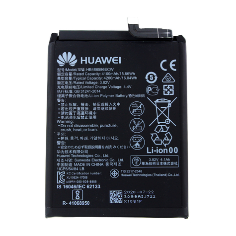 Huawei hb486586ecw 4100mah mate 30 original batterie