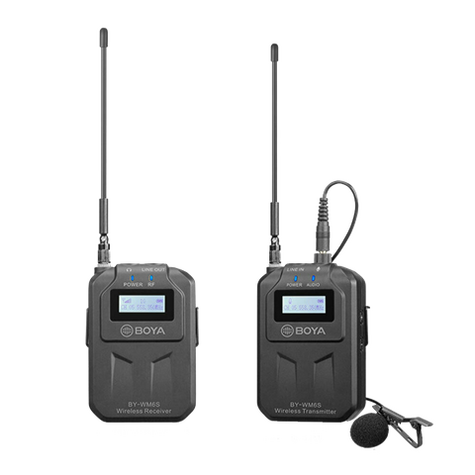 Boya Uhf Dual Lavalier Microphone Wireless By-Wm6s