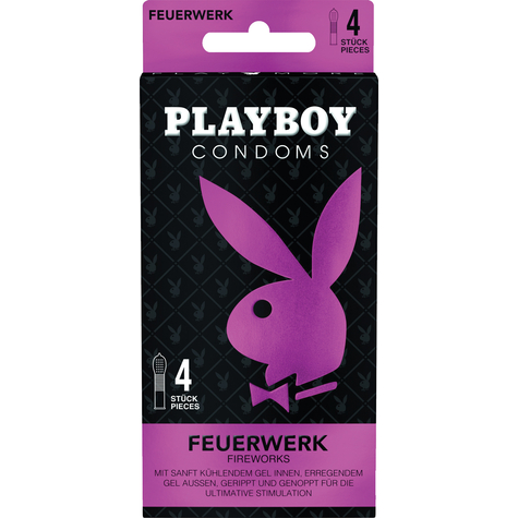Playboy préservatif feuerwerk 4er
