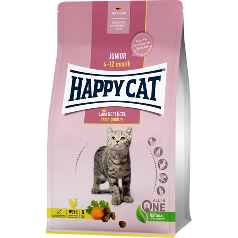 Happy Cat Young Junior Land Poultry 10 Kg