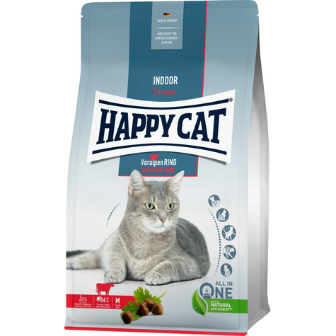 Happy cat indoor adulte pre alpine buf 4 kg