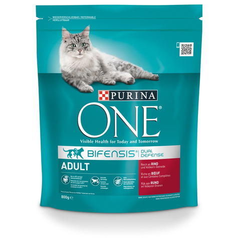 Purina one bifensis adulte rich in buf 800g