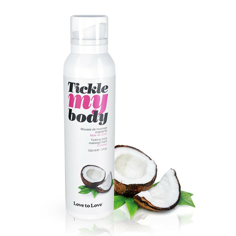 Huile de massage & love to love tickle my body mousse de massage coco 150 ml