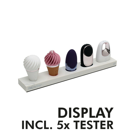 Werbung & satisfyer marble counter display mit 5 tester