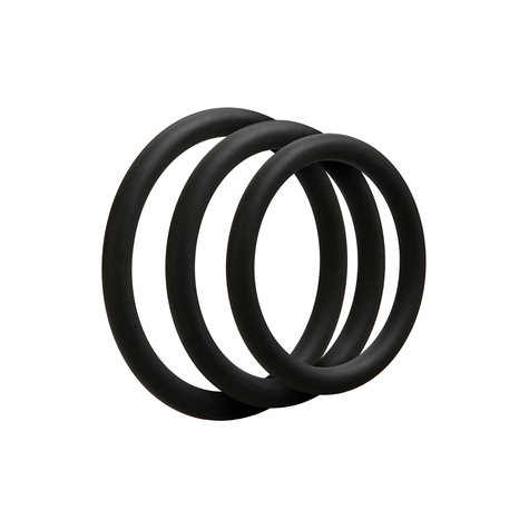 Anneaux cockring : 3 c-ring set thin noir