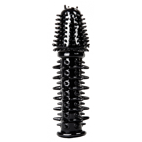 gaine a penis : thrilling silicone penis extension noir