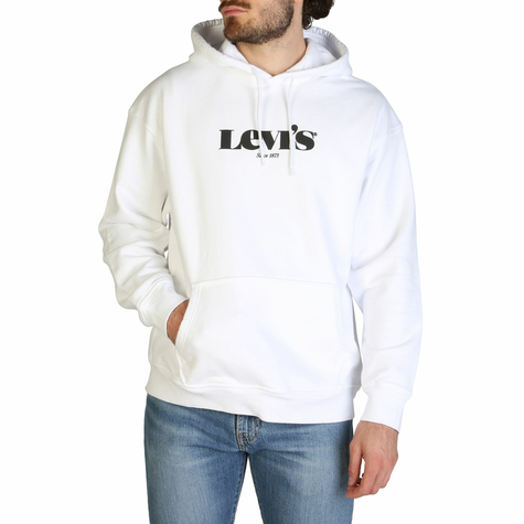 Bekleidung & Sweatshirts & Herren & Levis & 38479_0038_T2-Relaxd-Graphic & Weiß
