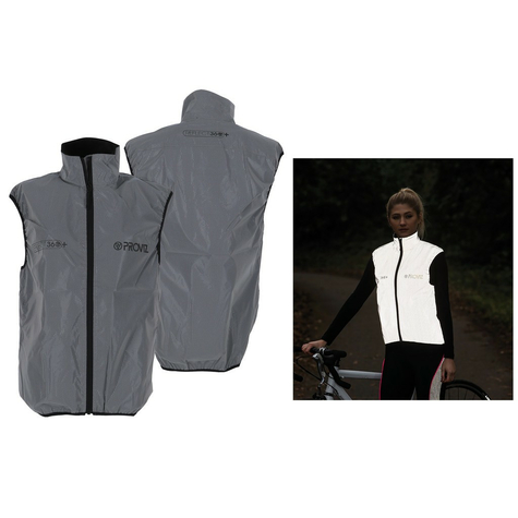 Proviz reflect360 + gilet cycliste femme entiement rlhissant / gris gr. 44          