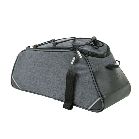 Sac porte-bagages norco ramsey gris, 34x17x16cm                        