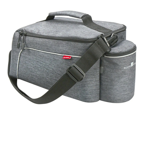 Sac porte-bagages klickfix rackp. Lightuniklip, gris, 37x19x18cm, 0268ukgr     