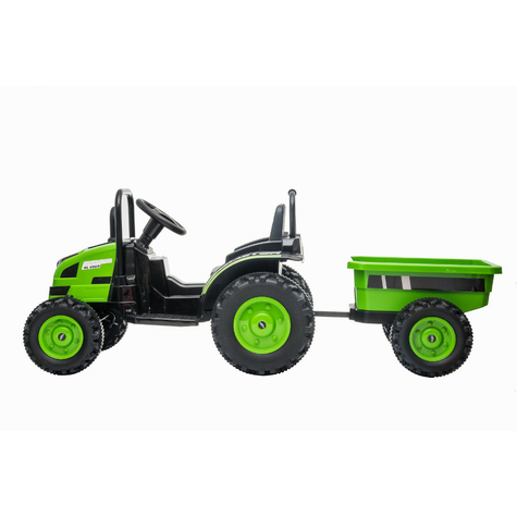Voiture électrique pour enfants - tracteur électrique 388 - batterie 12v7a,2 moteurs 35w avec télécommande 2,4ghz et remorque