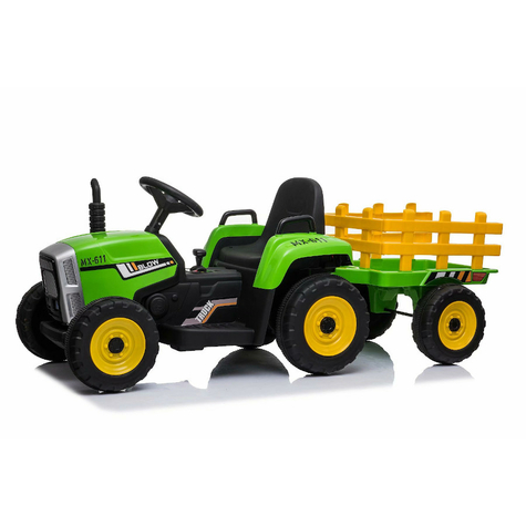 Véhicule pour enfants - tracteur électrique avec remorque - batterie 12v,2 moteurs