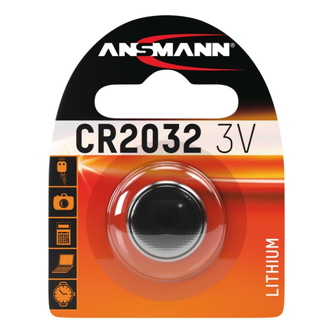 Pile bouton ansmann cr2032 lithium, 3v                             