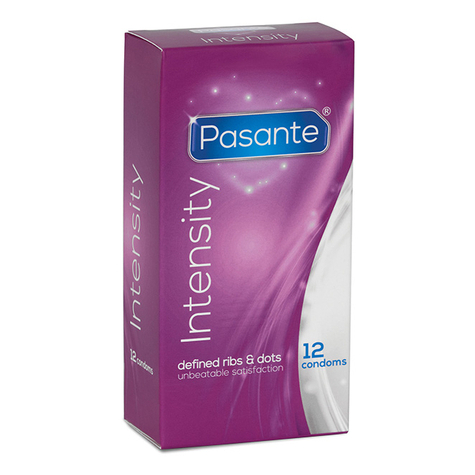 Préservatifs stimulants avec nervures: paquet de 12 préservatifs d'intensité pasante