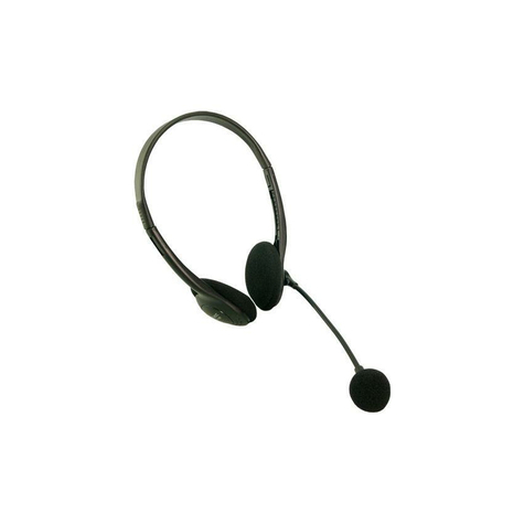 casque logilink audio stéréo avec microphone noir (hs0002)